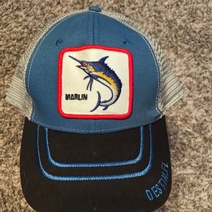 Destin Florida marlin trucker hat.